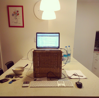 Kitchen Stand-Up Desk