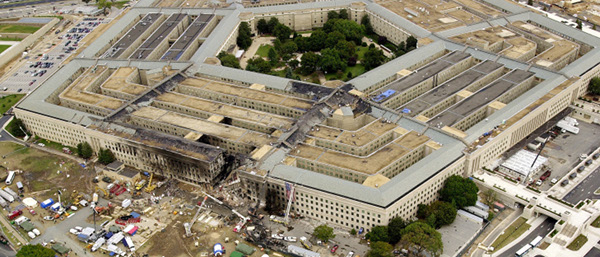 The Pentagon on September 12, 2001